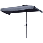 2.3m Half Round Parasol Balcony W/ Crank