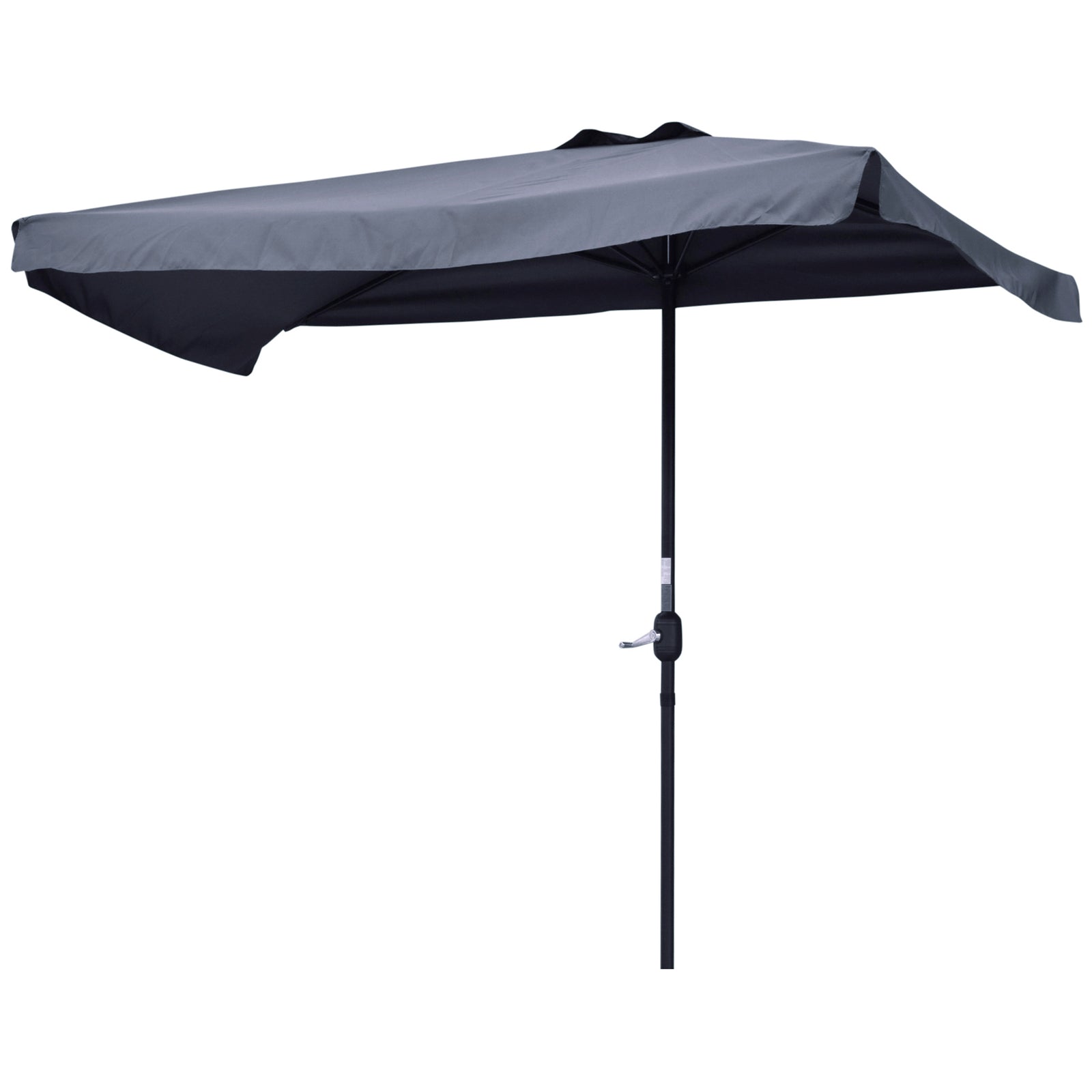 2.3m Half Round Parasol Balcony W/ Crank