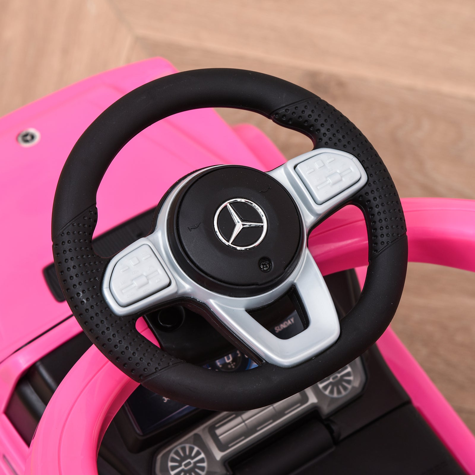 Kids Ride-on Push Car 3 In 1 Benz G350 Baby Floor Slider Walker | Pink