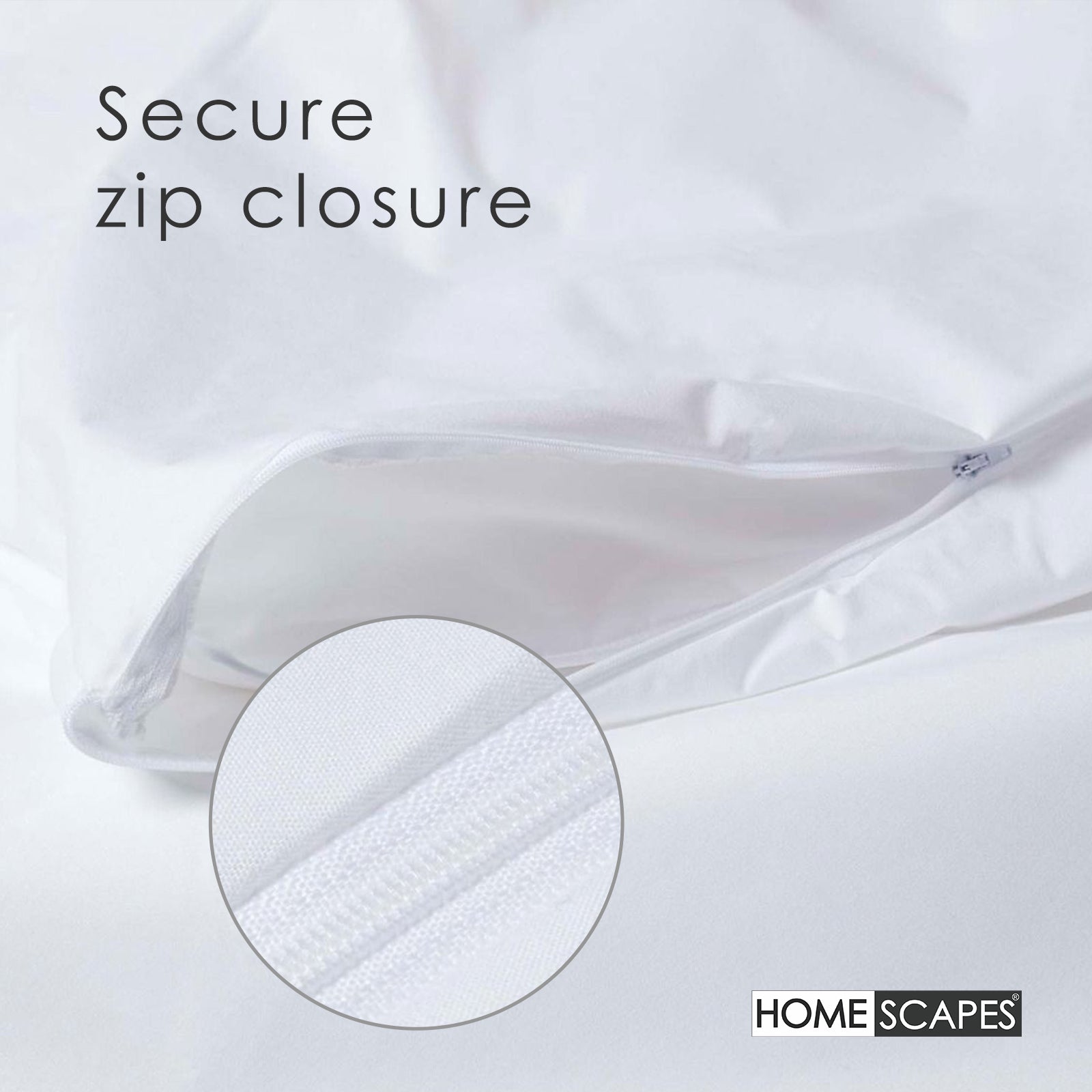 Polypropylene Waterproof Duvet Protector | King | White