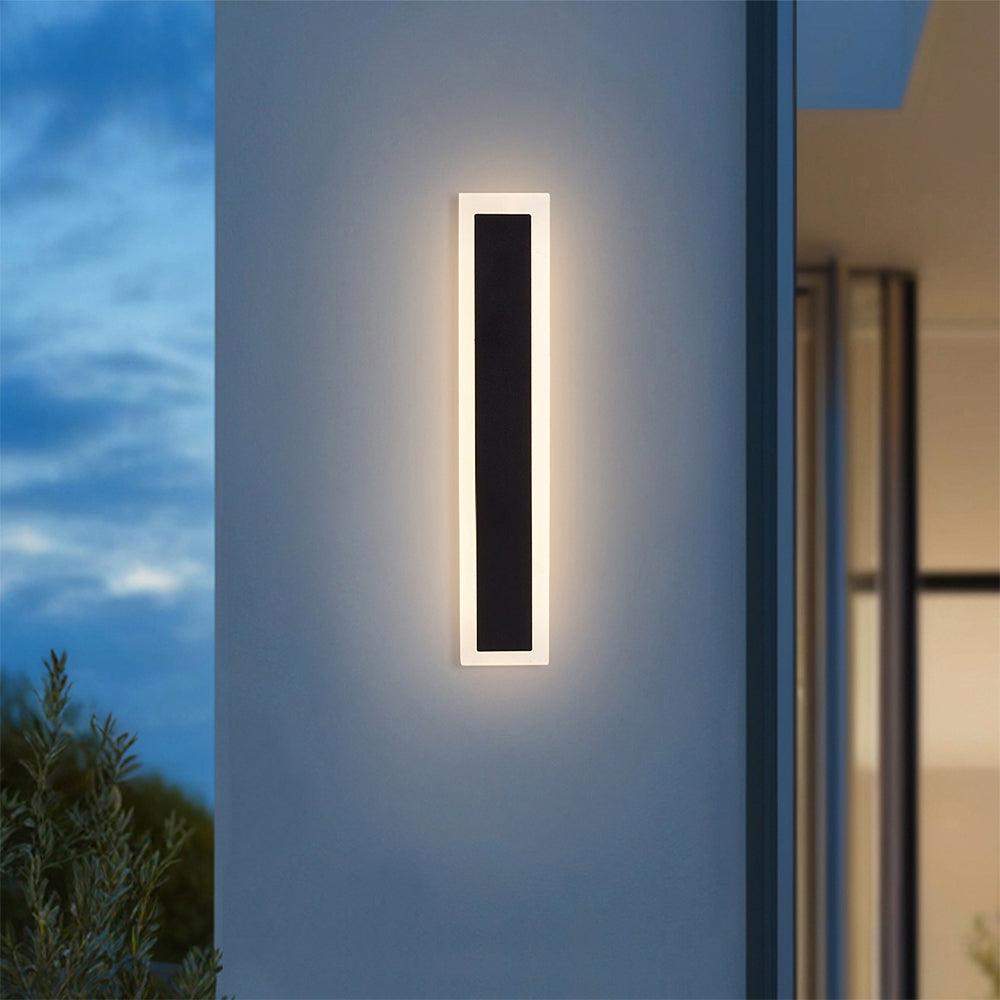 Outdoor Wall Led Light Ip65 Waterproof Long Wall Sconce For Exterior Lighting | Medium | Black & White
