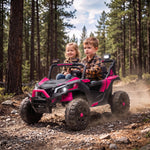 24v 2 Seater Ride On Truck Car For Big Kids With Remote | Pink