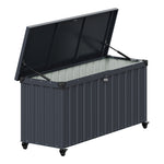 550l Outdoor Large Lockable Metal Storage Box With Wheels