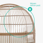 Havana Rattan Cocoon Chair - Natural