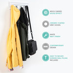 Livivo 4 Hook Wall Mounted Coat Rack With Hexagon Hooks