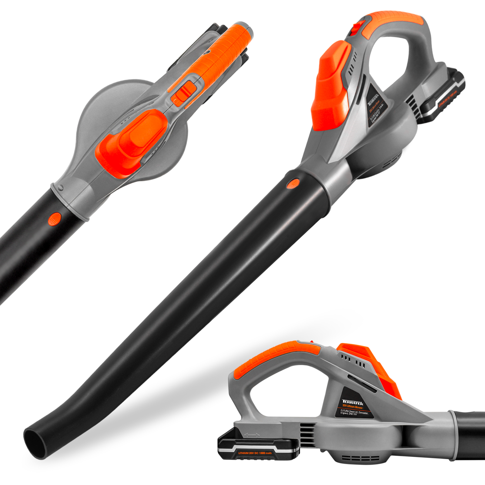Cordless Leaf Blower Lightweight Electric Garden Blower Rechargeable 20v Battery And Charger