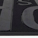 HOMESCAPES Black Rubber Home Sweet Home Non-slip Doormat