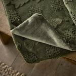 Soft Faux Fur Throw Winter Forest | 130cm x 150cm | Green