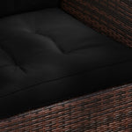 2pc Outdoor Seat Cushion For Patio Furniture | Black