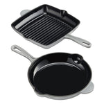 Cooks Professional 2 Piece Cast Iron Frying Pan & Skillet Set