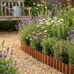 6m Corrugated Metal Garden Edging | Rust