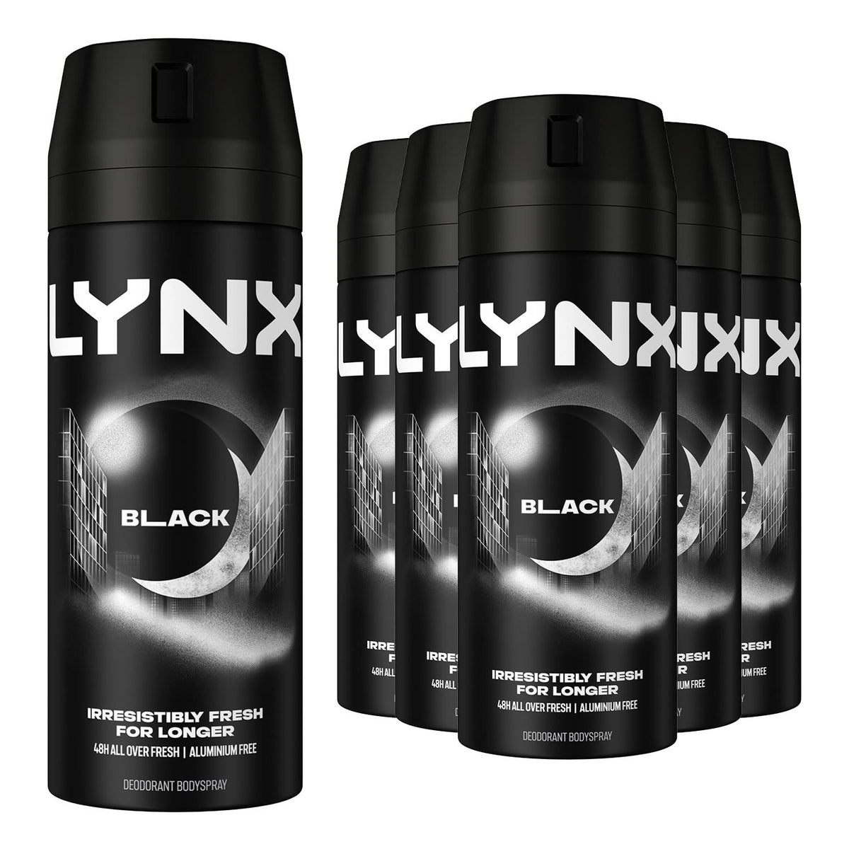 Black Body Spray Deodorant 48hrs High Definition Fragrance 150ml | Set of 18