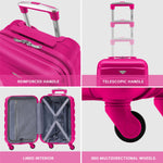 29" Large Suitcase Check-in Hold Luggage Hard Shell 4 Wheels Tsa Lock | Large | Pink
