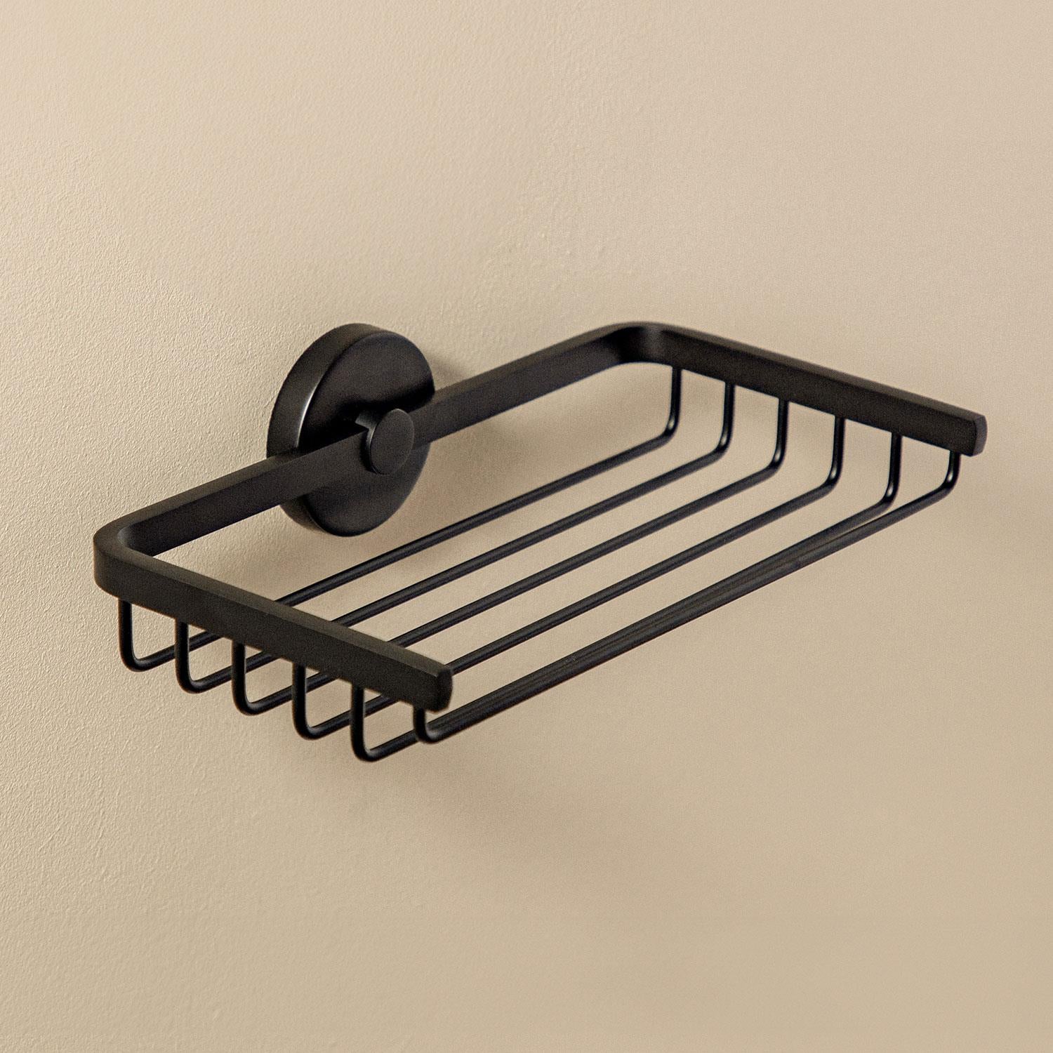 Shower Caddy Basket, 20cm, Matt Black, Anti-corrosion, Start Collection