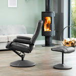Gibson Swivel Recliner And Footstool