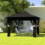 3x3(m) Pop Up Gazebo W/ Solar-powered Led Lights Netting