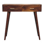 Chestnut T-bar Console Table