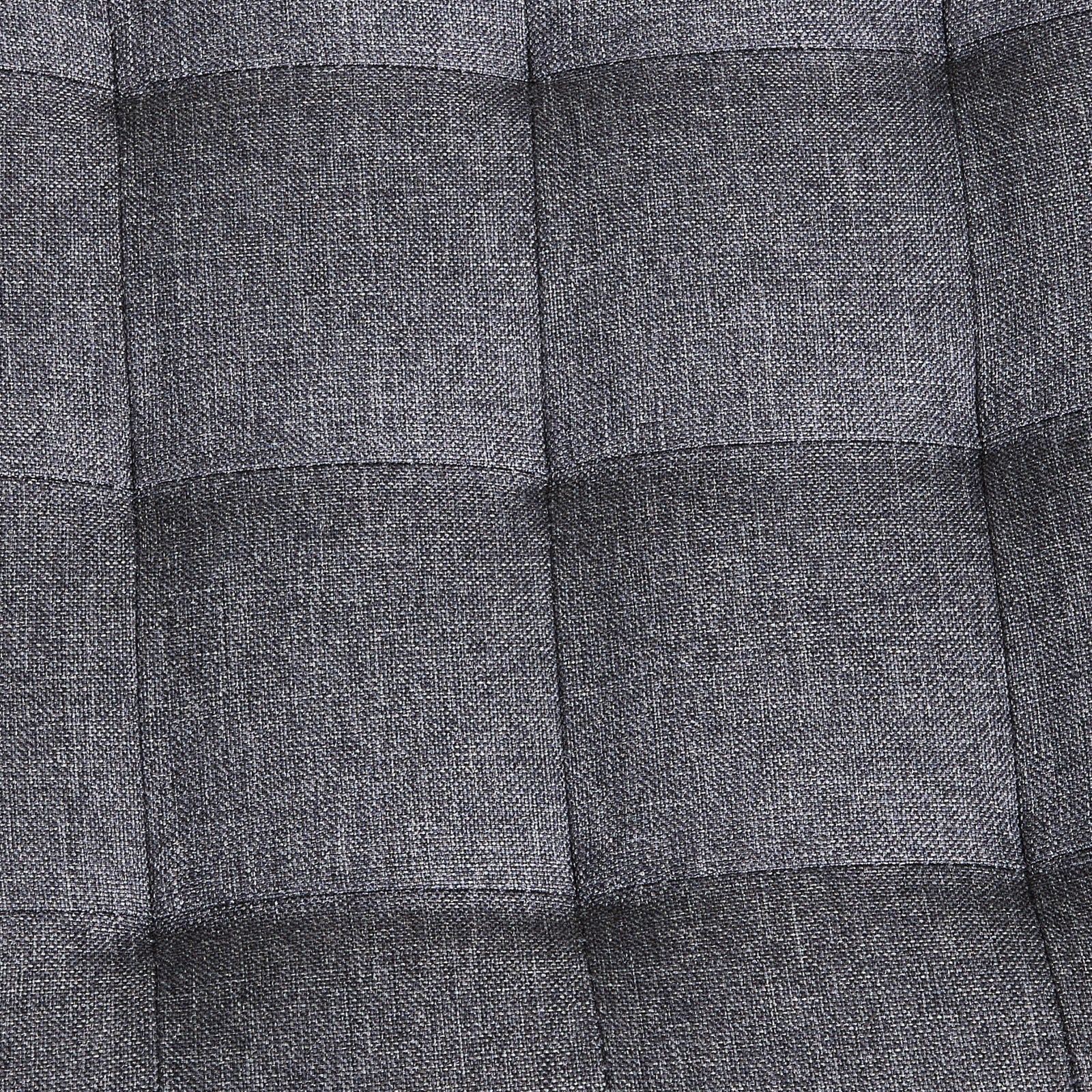Linen Upholstered Footstool | Dark Grey