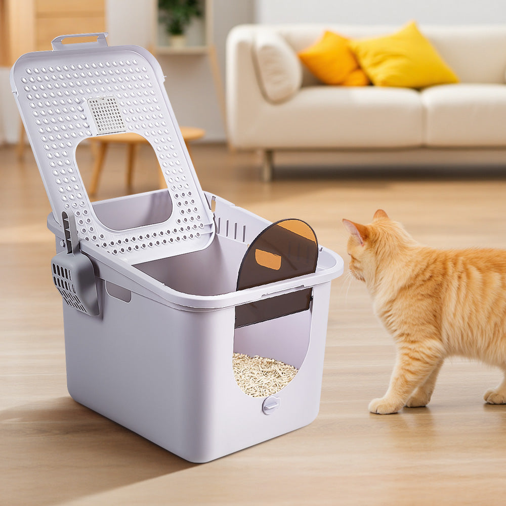 Extra Large Top-entry Fully Enclosed Cat Litter Box