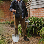 Stainless Steel Pointed Spade Rust Resistant Fsc For Gardening | Silver