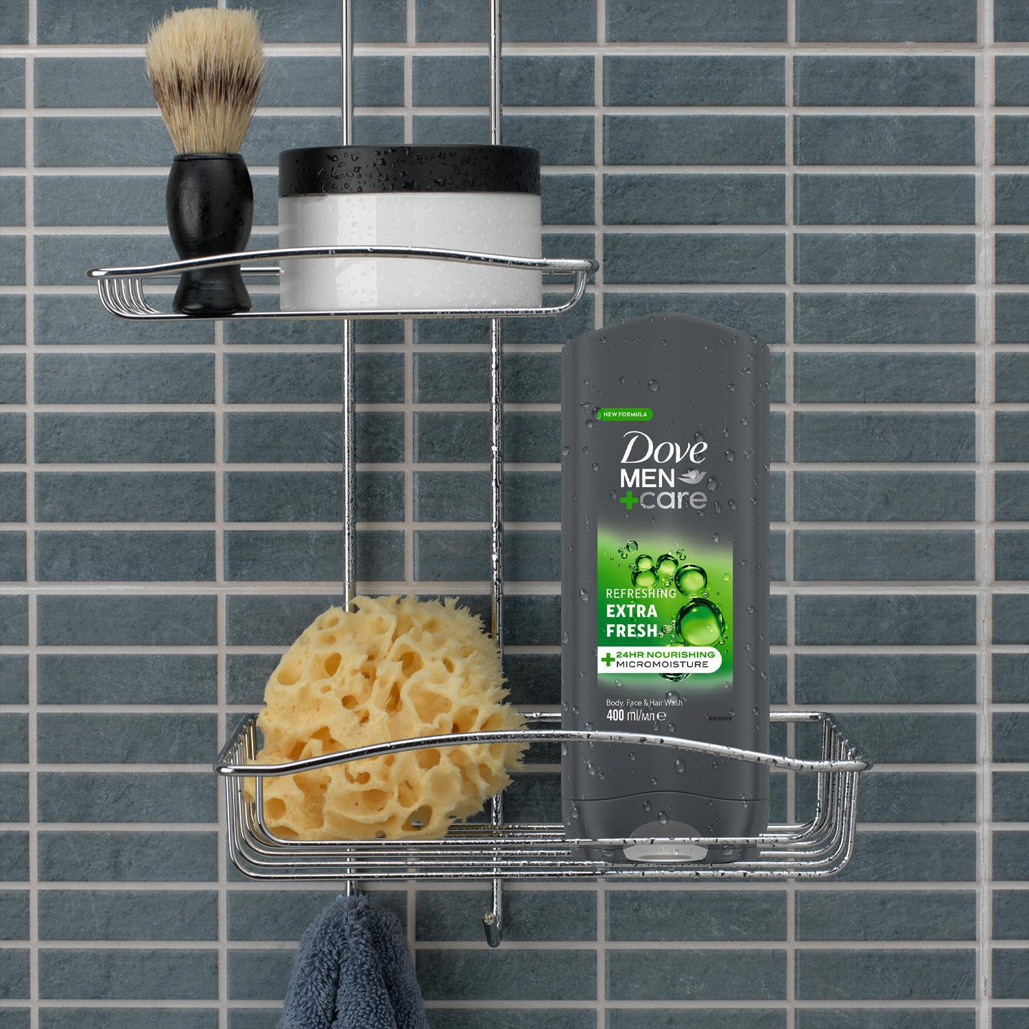 Men+care Body & Face Wash, Extra Fresh, Refreshing, Micromoisture, 3x400ml
