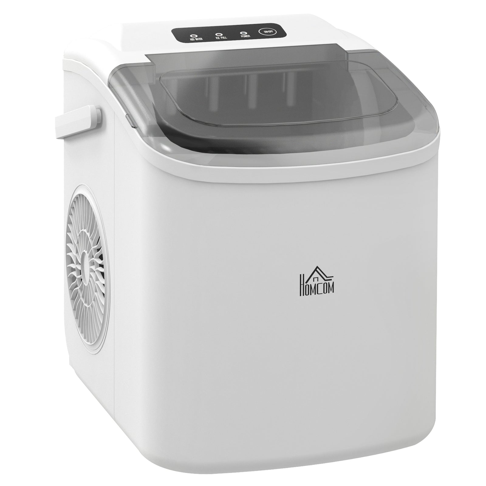 Ice Maker With Ice Scoop 12kg In 24hrs 9 Cubes In 6 To 12min | One Size | White