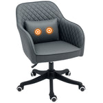 Office Chair With Rechargeable Vibration Massage | One Size | Gray