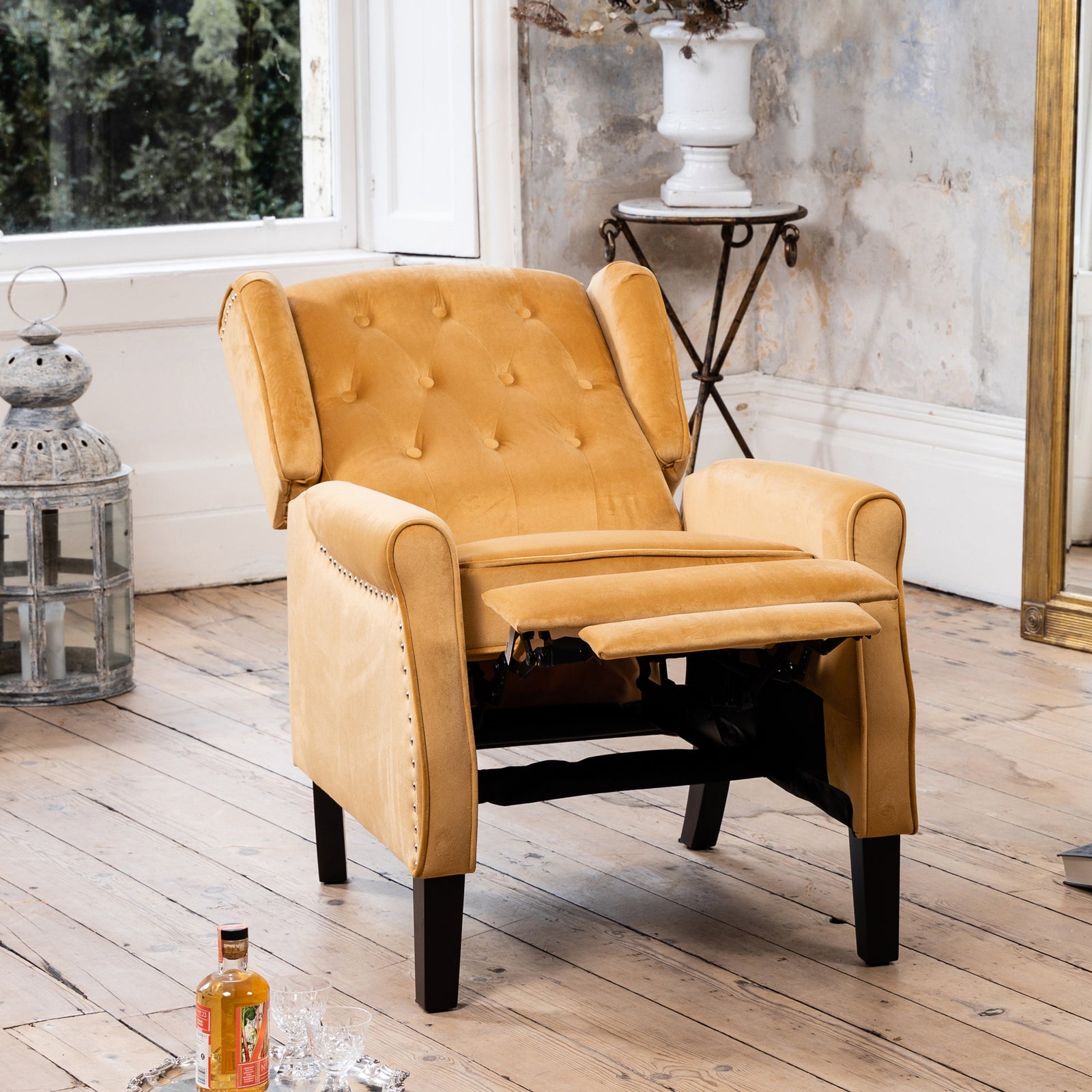Annapoli Recliner Armchair | Yellow