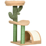 72cm Cat Activity Centre W/ Bed, Toy Ball, Sisal Post, Curved Pad