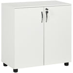 2 Tier Locking Office File Organisation With 2 Keys | One Size | White