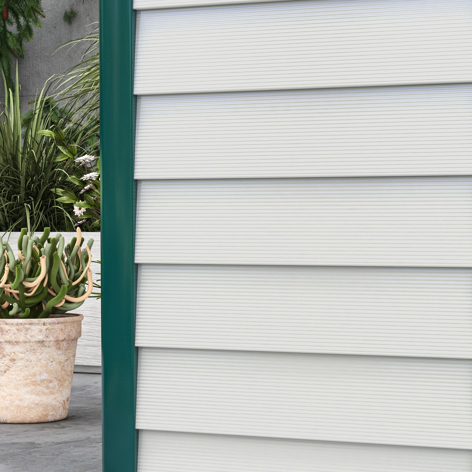 9'x6' Galvanized Metal Garden Shed Tool Storage Shed Patio | Green