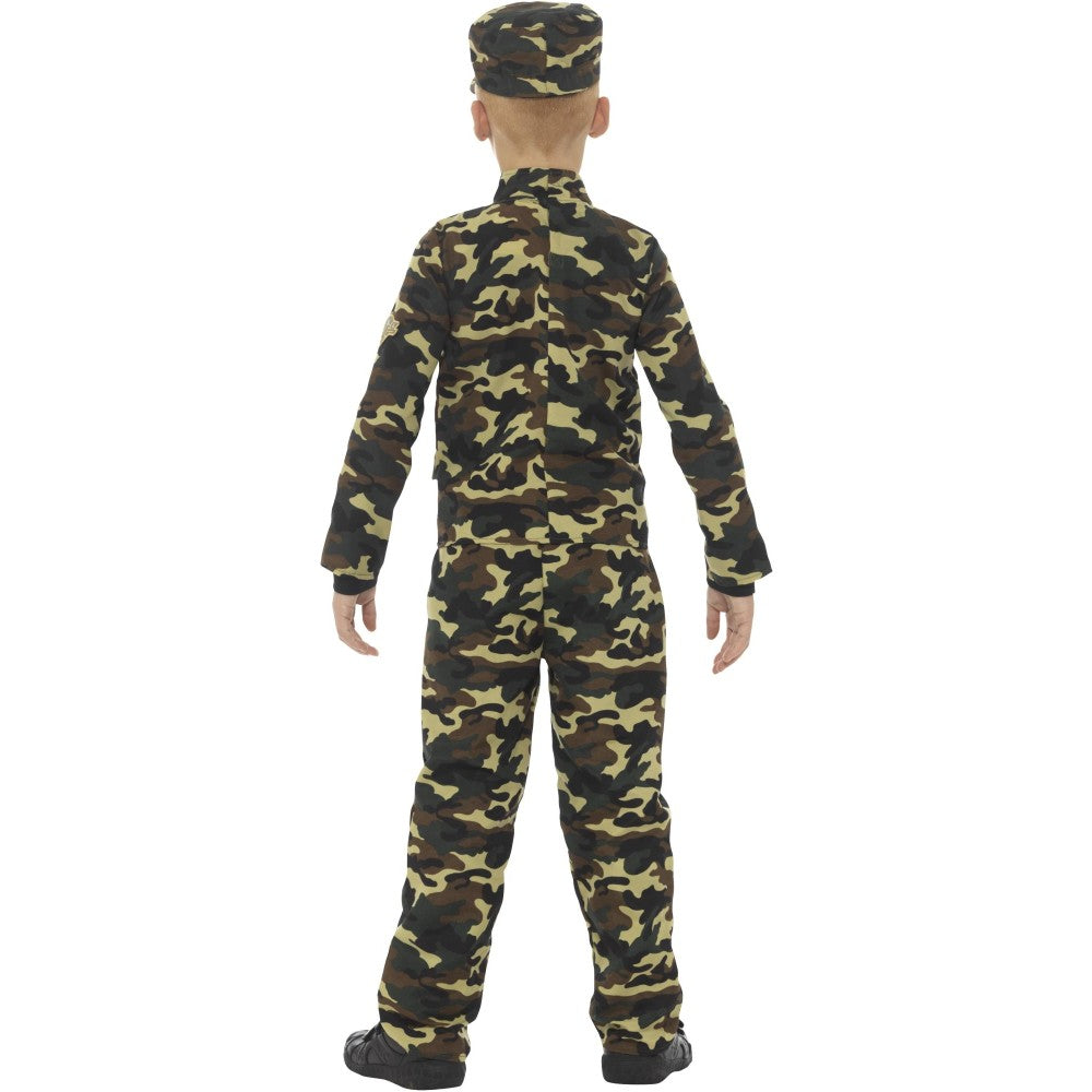 Camouflage Military Boy Costume | Age 10-12