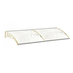 190cm W X 100cm D X 28cm H Window Door Awning Canopy With Brackets