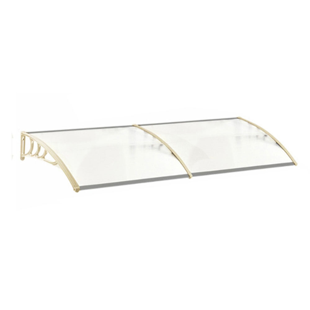 190cm W X 100cm D X 28cm H Window Door Awning Canopy With Brackets