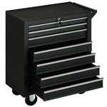 Roller Tool Cabinet, 7 Drawers, Garage | Black