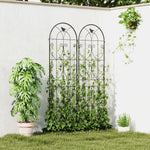 Outsunny Set Of 2 Metal Garden Trellis, Outdoor Trellis Panels, 180 X 50cm