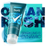 Men Whole Body Deodorant Cream Ocean Rush With 72h Odour Control 75ml, 3 Pk | Set of 3