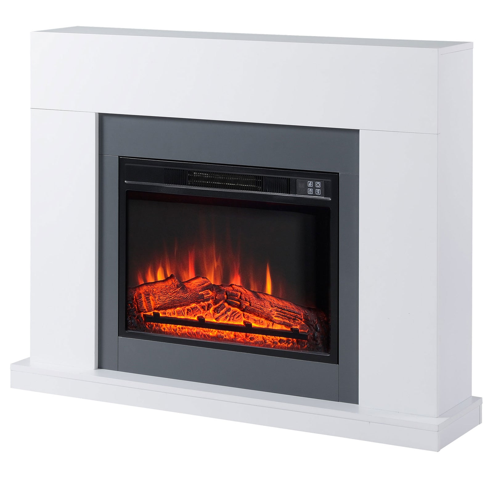 Electric Fireplace Suite With Remote Overheat Protection