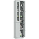 Tall Bathroom Storage Cabinet, 6-tier Bathroom Cabinet | Blue