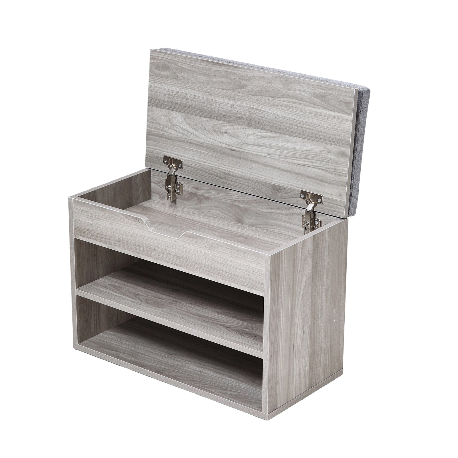 Breeins 3-tier Shoe Storage Bench With Cushioned Seat & Anti-tip Kit