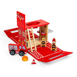Bigjigs Toys Fire Station On The Go