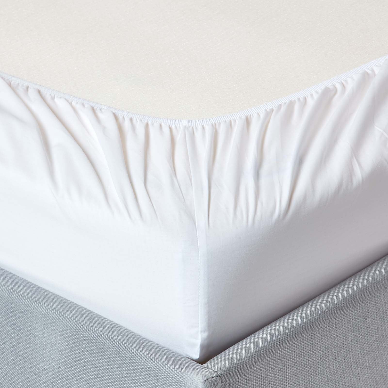 Egyptian Cotton Fitted Sheet 200 Tc | Single | White
