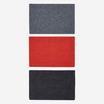 HOMESCAPES Set Of 3 Ribbed Door Mats, 40 X 60 Cm