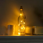 Sparkling Led Christmas Wine Bottle Decoration | Unique 30cm Full Sized Festive Ornament