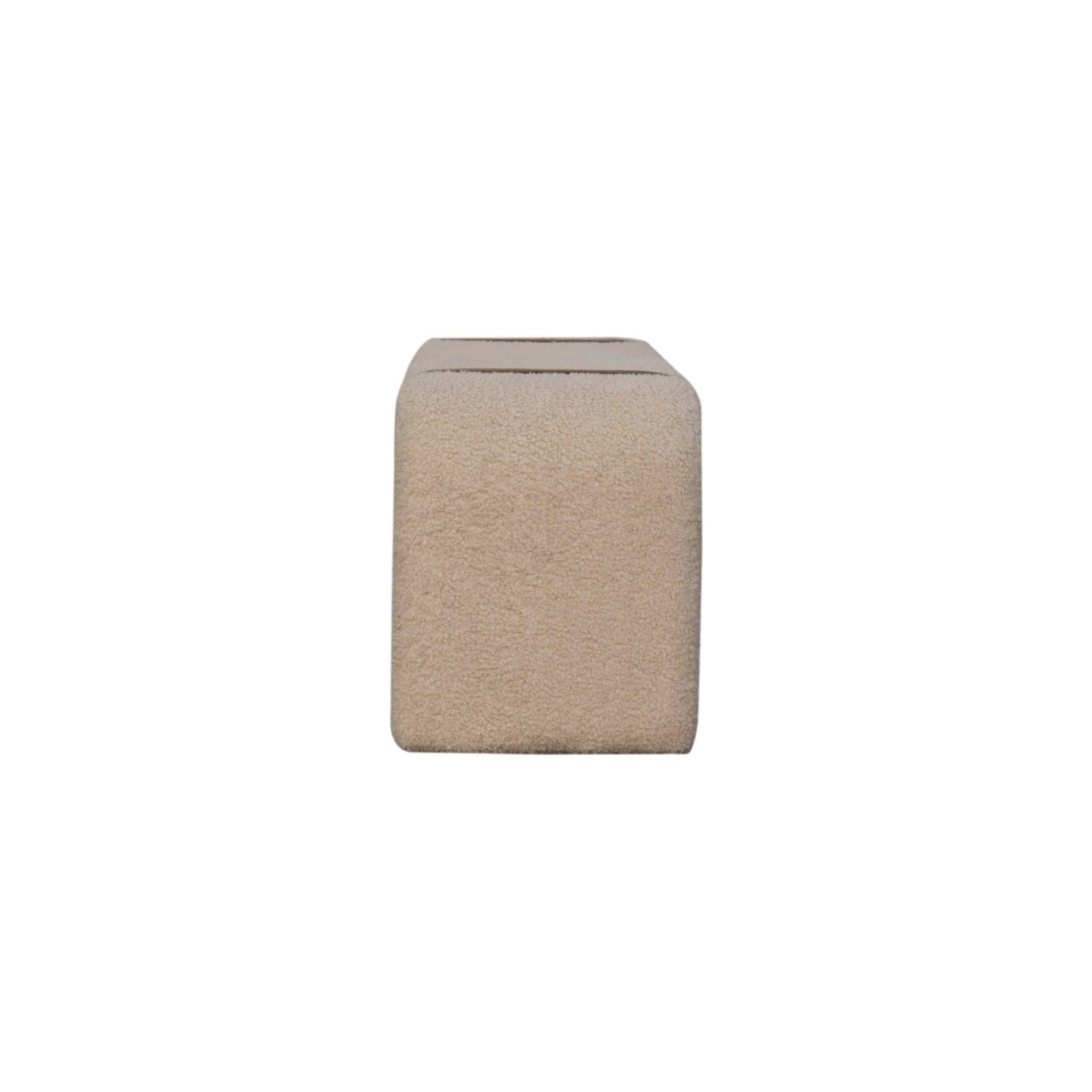 Artisan Furniture Solid Wood Boucle Leather Strap Bench