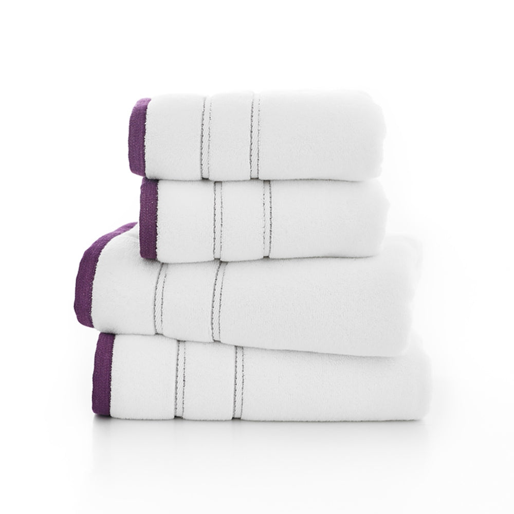 Delamere 100% Cotton Zero Twist Towels – Ultra-soft 600gsm Luxury | Bath Towel | Purple