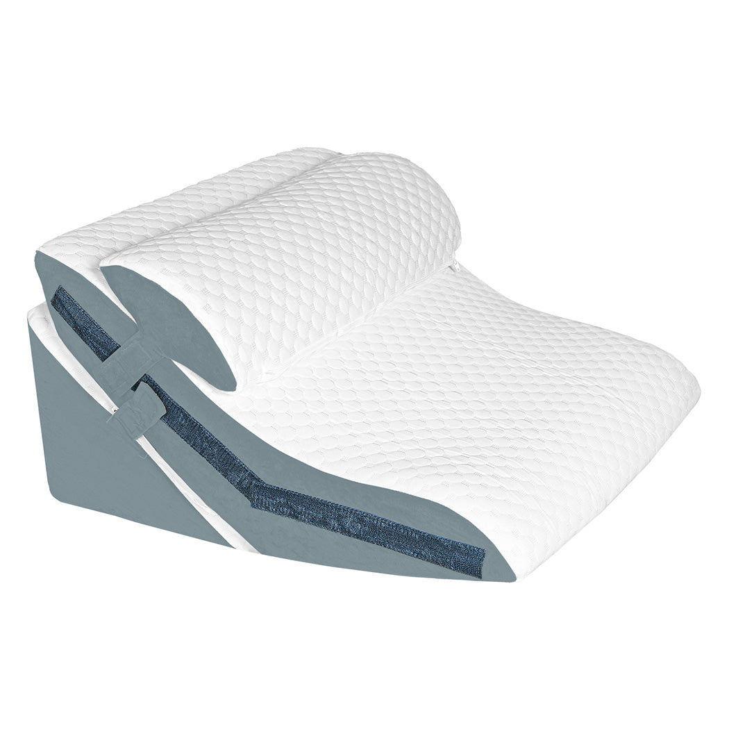 Lavio Large Wedge Pillow Cooling Memory Foam Orthopaedic Bed Cushion Acid Reflux
