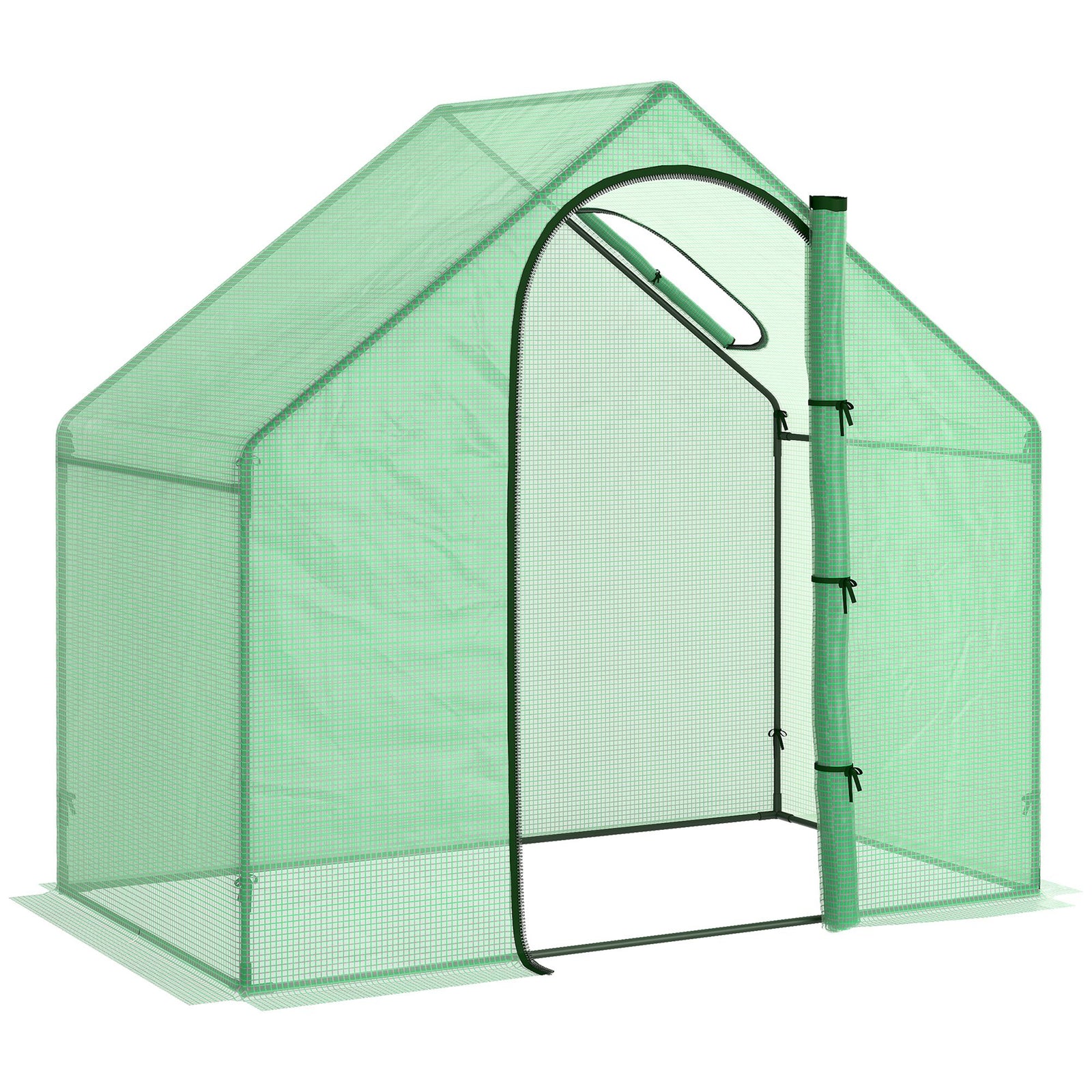 Walk-in Greenhouse Steel Frame Pe Cover