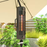 Outsunny Electric Parasol Mounted Patio Heater, Outdoor Heater