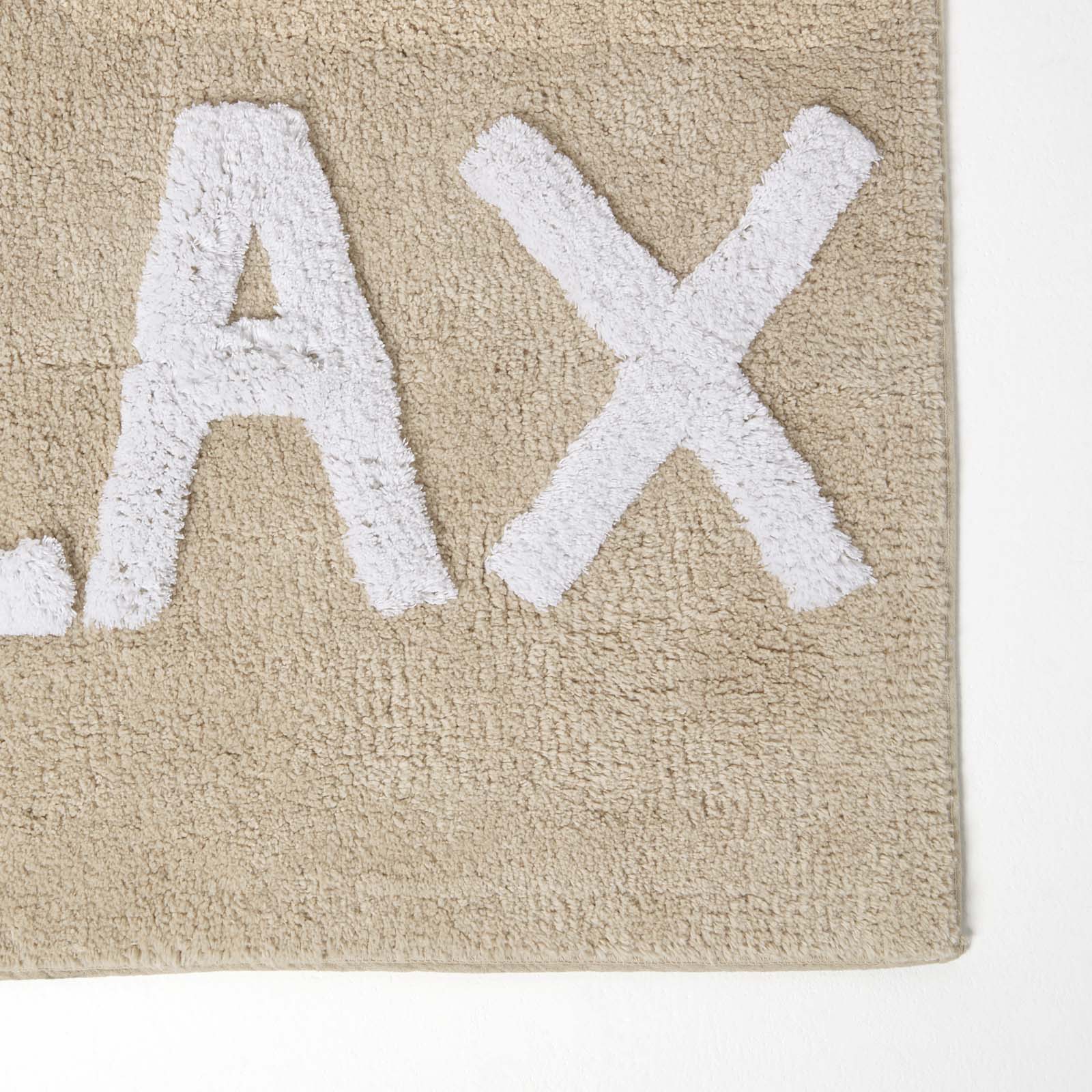 Relax Design Bath Mat 100% Cotton | 50 x 80cm | Beige